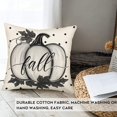 thumbnail image 2 of Fall Pumpkin Pillow Covers 20x20 Inch Black and White Polka Dot Pumpkin Autumn Maple Leaves Throw Pillow Cases Harvest Thanksgiving Halloween Holiday Cushion Cover for Sofa Couch, 2 of 6
