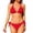 Red, variant on MSJUHEG Women's Tankini Womans Bathing Suit Floral Bikini Set Full Coverage Bikini Bikini Sets for Women Womens Bikini Swimsuits Womens Bathing Suit Tops Two Piece Swimsuit Black L