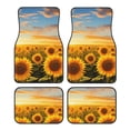 thumbnail image 1 of Kdxio Beautiful Golden Sunflower Field Print Car Floor Mats Universal SUV Front Rear Floor Foot Mats 4-Piece Full Set with Non-Slip Rubber Backing Car Accessories for Most Cars, 1 of 7