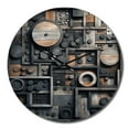thumbnail image 4 of Designart "Dreams in Cubic Geometric IV" Cubism Oversized Wall Clock, 4 of 5