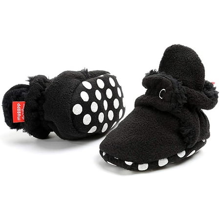 

QWZNDZGR Newborn Infant Baby Girls Boys Warm Fleece Winter Booties First Walkers Slippers Shoes