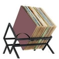 thumbnail image 3 of Album Storage Rack for Records,Carbon Steel Record Holder Record Storage Rack Shelf Holder Album Display Stand Record Stand Display Shelf with Feet for Home, 3 of 7