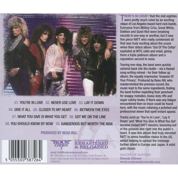 Ratt - Invasion of Your Privacy - Music & Performance - CD