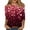 BK11_Wine, variant on Resicozy Valentines Shirts For Women 3/4 Sleeve Valentine Day Top 2026 Cute Heart Print Graphic Shirt Crewneck Pullover Watermelon Red 5XL