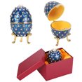 thumbnail image 2 of Artesanías de huevos caja de baratijas de joyería huevo esmaltado en forma de huevo colores ricos para regalos en el hogar ANGGREK Otros, 2 of 8