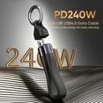 thumbnail image 3 of Klonfd Short Type C PD 240W USB 4.0 Type C Short /40Gbps Data Transfer60Hz Video Display3/4 For 1Phone16/15Ma Book/1Pad SeriesGalaxyAndroid Auto VR Device, 3 of 5