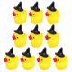 thumbnail image 1 of Wizard Hat Duck Charms for Decor 10Pcs Resin Figurines Home Decoration Set, 1 of 5