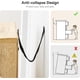 thumbnail image 4 of Estilo rural 6-cajón oak rattan cómoda de madera chest para dormitorio, entrada, y sala de estar, 4 of 7