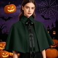 thumbnail image 6 of Hvyesh Victorian Gothic Renaissance Medieval Steampunk Collar Capelet Womens Short Cape Cloak, 6 of 6