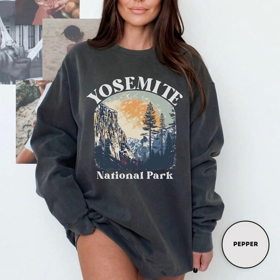 Velto Yosemite National Park Sweatshirt California Adventure Travel, Full size S-5XL