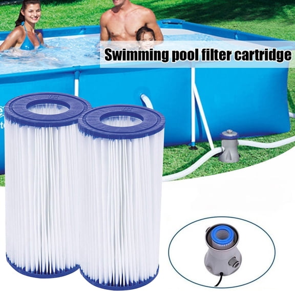 Yanerim 1 Pc/3 Pcs/6 Pcs Pool Filter Core Type III Cartridge Pool Filter Easy to Install Type A/C Pool Filter Replacement for Above-Ground Swimming Pools