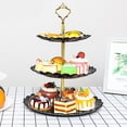 thumbnail image 1 of Soporte para cupcakes de 3 niveles, soporte para cupcakes, soporte para torre de postres, bandeja para cupcakes, ultra sensible, 1 of 12