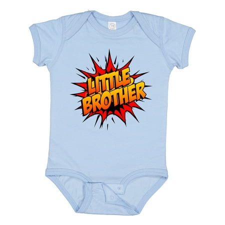 

Inktastic Little Brother Comic Book Gift Baby Boy Bodysuit