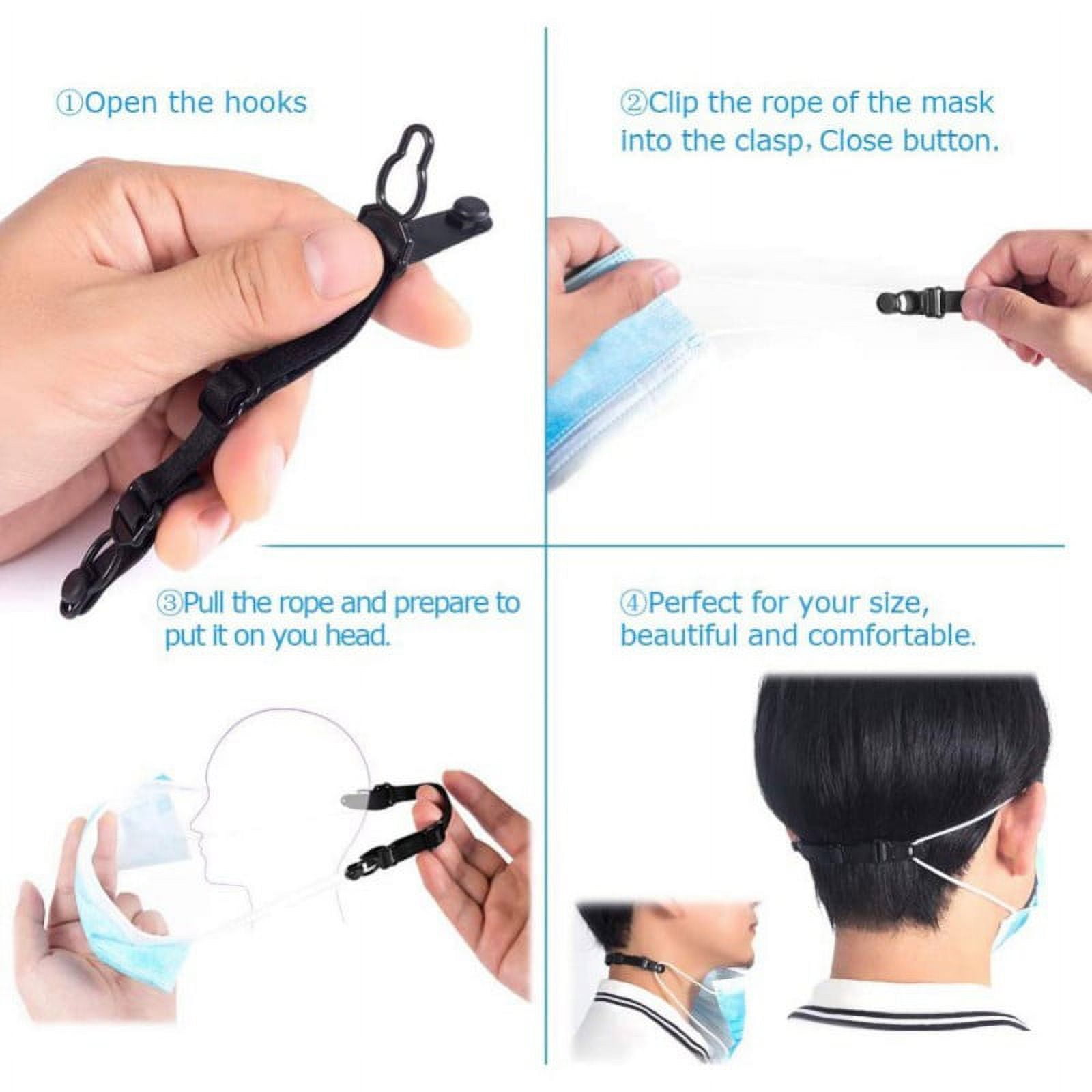 Ear Saver for Face Mask Strap, Ear Protection Wear 5 Extenders For A Long Time