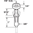 thumbnail image 4 of Prime Line 161515 Bi-Fold Door Pivot Guide- Pack - 2, 4 of 4