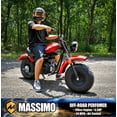 thumbnail image 6 of Massimo MB200 Minibike 6.5HP 196cc Gas Powered - Red, 6 of 19