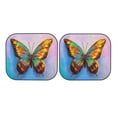 thumbnail image 7 of Fotbe Oil Painting Beautiful Butterfly 2-Piece Car Windshield Sun Shade | Sun Blocker for Car Windshield | Foldable Automotive Interior Accessories for Sun Protection-Large, 7 of 7