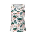 thumbnail image 3 of Picia Hawaii Palms Pattern Women's Workout Tank Top,Breathable Activewear,Slim Fit Athletic Top,Versatile Workout Moisture-wicking top-, 3 of 9