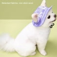 thumbnail image 5 of Tie Dye Pet Hat with Ear Hole,Round Brim Dog Puppy Cat Sun Hat Bucket Hat, Outdoor Sun Protection Pet, Caps for Small Medium Cats Dogs, Purple, Small Size, 5 of 9