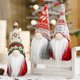 thumbnail image 5 of piezas de adornos navideños de gnomos de peluche de Papá Noel, figuras de elfo enano de Navidad, juguete para exterior, interior, ventana, mesa, adornos navideños, decoración de fiesta, 5 of 5
