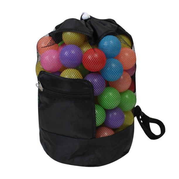 Bolsa de red de juguete de arena de playa para niños Mochila de almacenamiento de malla plegable para artículos diversos (negro) Ehuebsd Para estrenar