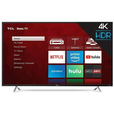 Refurbished TCL 55" Class 4K (2160P) Roku Smart LED TV (55S405)