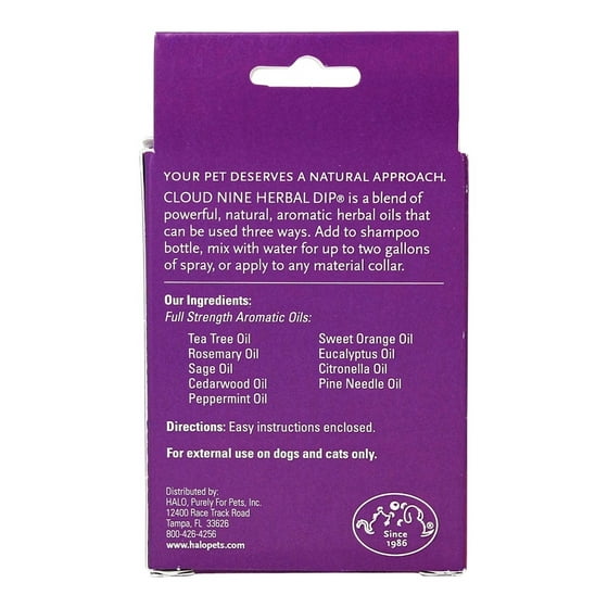 halo purely for pets cloud nine herbal dip 0 5 oz walmart com
