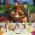 thumbnail image 2 of Donkey Kong Country Party Supplies Backdrop Banner Poster Birthday Decorations Background for Photography Taspestry, 2 of 6