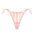 thumbnail image 1 of Lingerie Transparente en Maille pour Femmes Soutien-Gorge Brodé et String et Bas, 1 of 5
