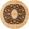 thumbnail image 1 of Ahgly Company Indoor Round Medallion Orange Traditional Area Rugs, 7' Round, 1 of 1