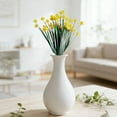 thumbnail image 6 of Artificial Camellia Flowers, Long Floral Stems for Tall Vases, Plastic Artificial Flowers, Muilti Color Faux Flowers Bouquets for Centerpieces, Wedding, Home & Office Party Decor(Yellow), 6 of 6