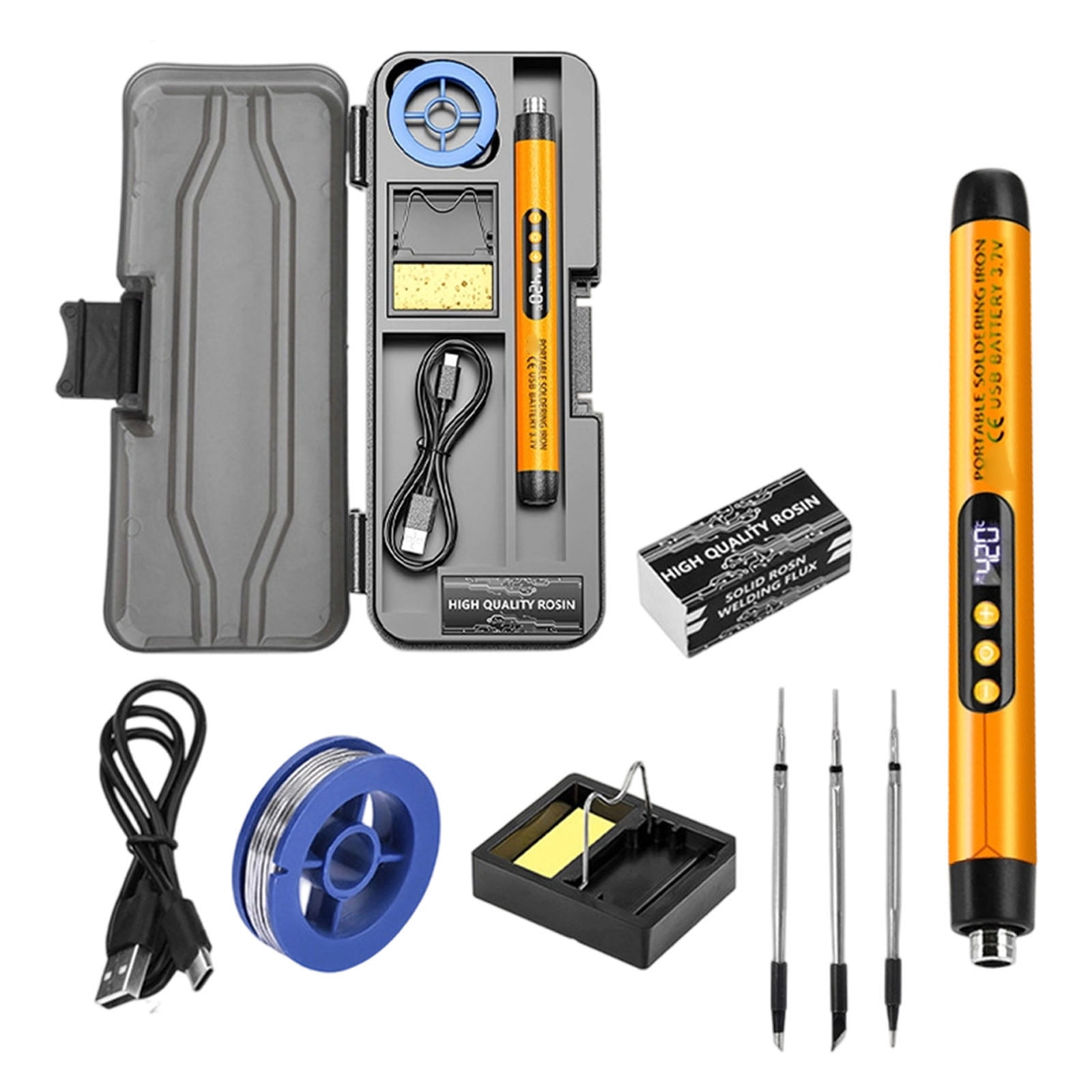 200°C - 450°C Adjustable Temperature Electric Soldering Iron Welding Solder Rework Station Repair Tool