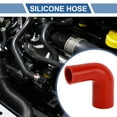 thumbnail image 2 of Unique Bargains 1pcs 38-51mm 1.50"-2.01" ID 100mm 3.94" Length 90° Red Car Silicone Hose Universal, 2 of 7