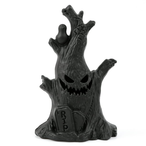 Ghost Faces Tree Stumps LED Night Light Halloween Horror Atmosphere Ghost Lights Haunted Rooms Escape Home Decoration