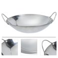 thumbnail image 4 of EIGTHTAIL Stainless Steel Wok Pan 8 Inch Double Handle Chinese Cookware, 4 of 7