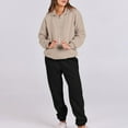 thumbnail image 6 of Hvyesh Womens 2 Piece Outfits Sweatsuits Oversized Zip Up Sweatshirt Jogger Sweatpants Tracksuit Sweat Lounge Matching Set, 6 of 8