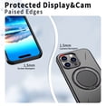 thumbnail image 5 of [PST] iPhone 16 Pro Max Ring Case, Slim Hybrid Magnetic Case with Rotating Ring Kickstand (MagSafe Compatible), 5 of 5