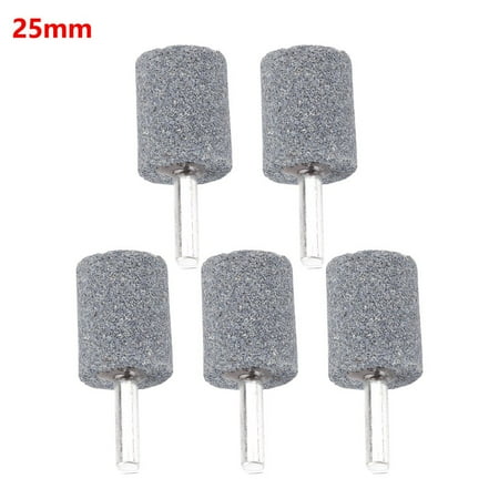 

5PCS 6mm Round shank grinding wheel Cylindrical Conical sharpening head tool