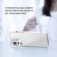 thumbnail image 5 of Air Frame Crystal Frosted Pc Transparent Case With Extra Frame Raised Camera Protection And Kick Stand For Iphone 12 Mini 5.4 - Frosted Clear, 5 of 8