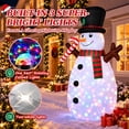 thumbnail image 2 of Moonsun 8 FT Christmas Inflatables Snowman Outdoor Decorations Blow Up Yard Decoration with LED Lights Built-in for Xmas Holiday Party Indoor, 2 of 8