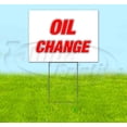 thumbnail image 1 of Oil Change (18" X 24") Yard Sign, Includes Metal Step Stake, 1 of 6