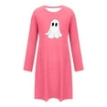 thumbnail image 2 of Hvot&aat Ladies' Halloween Cute Funny Mini Dresses Round Neck Long Sleeve Dress Pajamas Sleep Shirts, 2 of 4