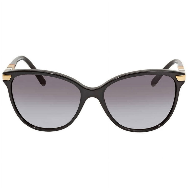 Burberry Women's Black Cat Eye Sunglasses w/ Flex Hinges
