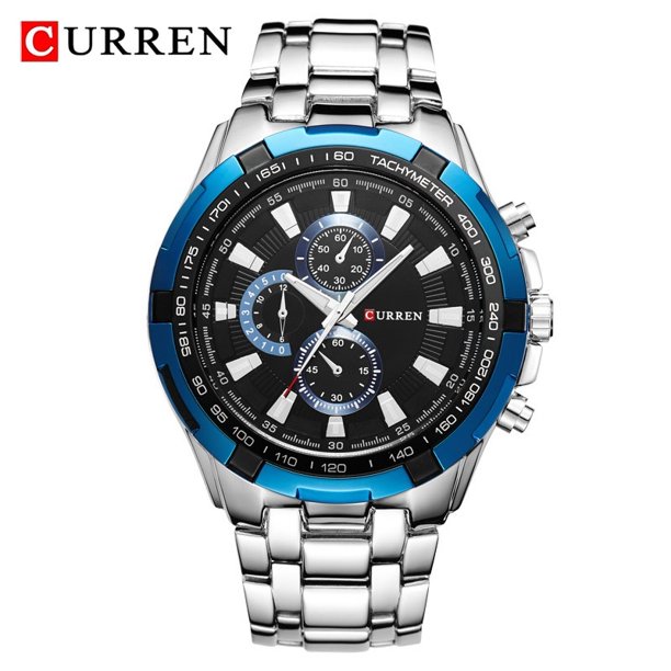 Reloj de cuarzo CURREN 8023 para hombre, relojes militares deportivos impermeables para hombre, reloj de pulsera de acero inoxidable para negocios, reloj para hombre Tan Jianjun unisex