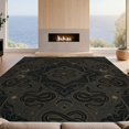 thumbnail image 2 of Design&I 8'x10' Washable Area Rug Snag-Free Witchy Serpent Tarot Motifs Moody Goth Witch Snake Round Gothic Playful for Dining Room, Large Office, Lounge, 2 of 7