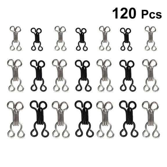 GOOHOCHY  120 Pcs Sewing Clips for Fabric Replacement Clothing Clasps Fasteners