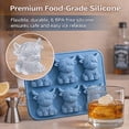 thumbnail image 4 of Mini Highland Cow Ice Cube Mold, 2027 New Adorable 3D Highland Cow Ice Cube Tray, 3D Highland Cow Shaped Silicone Ice Tray, Reusable Cow Ice Cube Mold for Whiskey, Cocktail & Dessert, 4 of 7