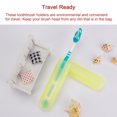 thumbnail image 4 of Unique Bargains 2pcs Yellow Plastic Toothbrush Case Portable Traveling Camping Toothbrush Keeper Holder Case Box, 4 of 7