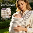 thumbnail image 6 of Capakiddo Baby Carrier for Newborn to Toddler, Ergonomic and Lightweight Infant Carrier, Hands Free Comfort Enhanced Lumbar Support Easy to Wear, Houndstooth, 6 of 8