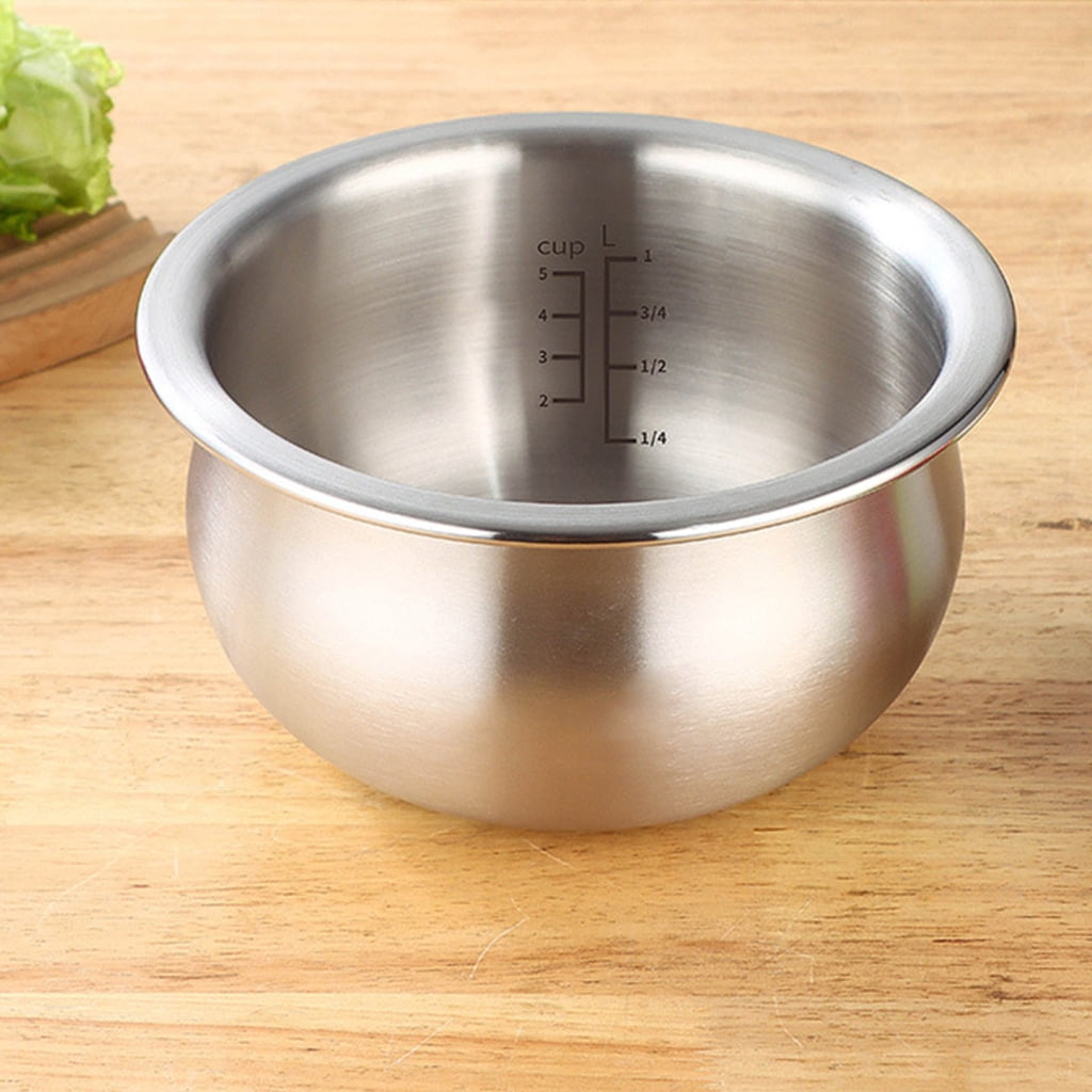 PatungKu Stainless Steel Electric Rice Cooker Pot Replacement Strong Safe Even Heating